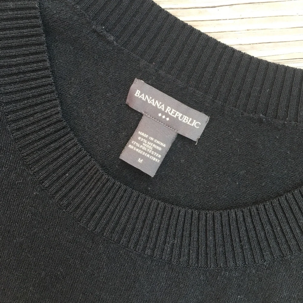 Banana Republic Black Wool Blend Sweater
